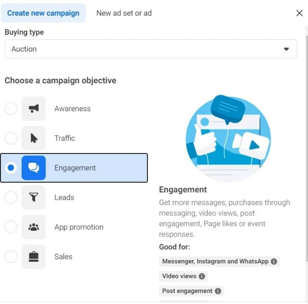 META-ի գովազդային նպատակները